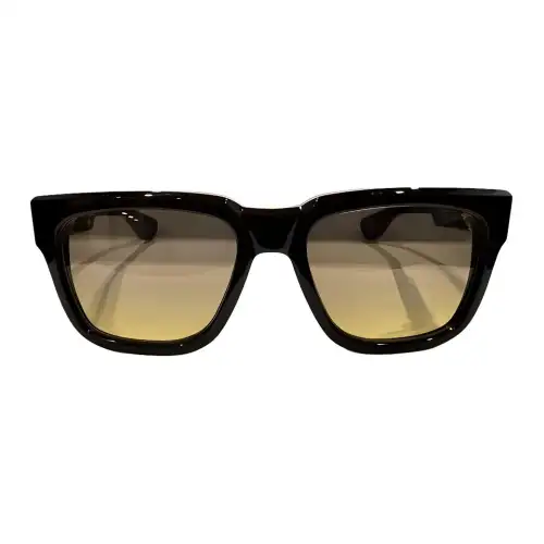 Chrome Hearts Plate And Metal Square Sunglasses Unisex Brown