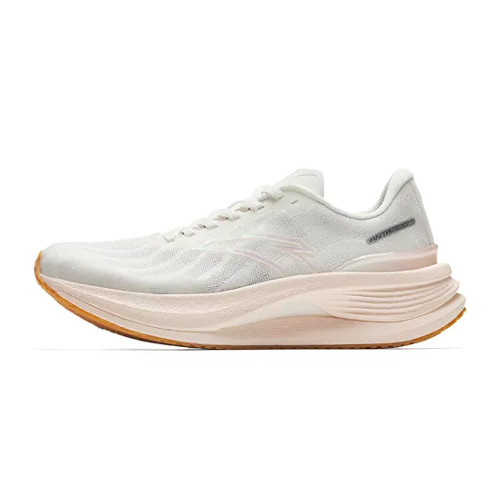 Anta Running Collection Anti Slip Wear Resistant Low Top Casual Running Shoes Women's White Orange