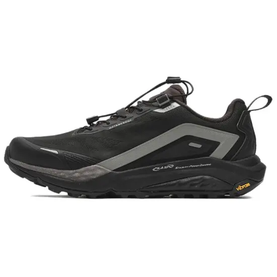 FILA SPD LYNX 2 Durable Breathable Low-Top Trail Running Running Shoes Men's Black Gray