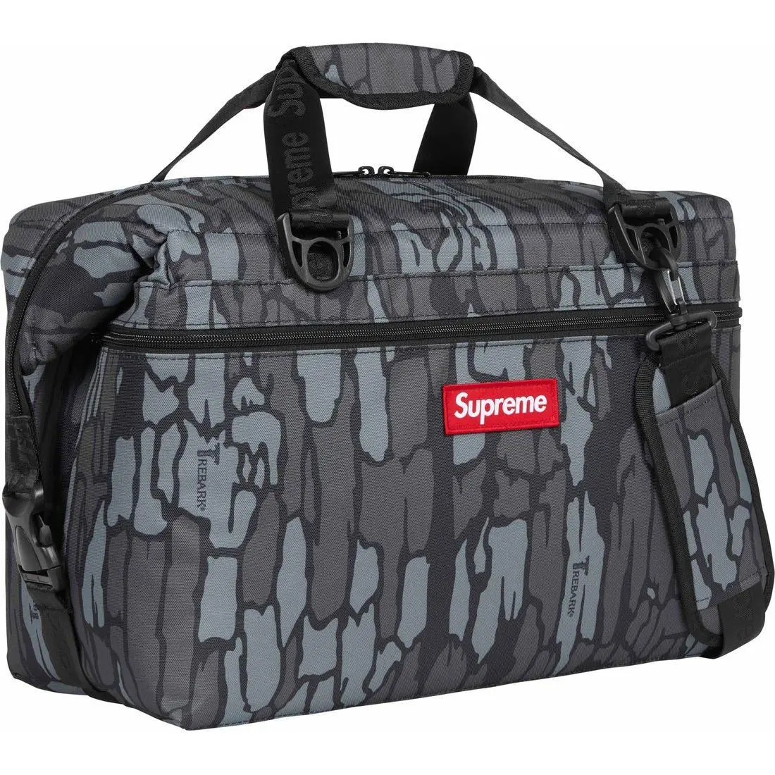 Supreme Polyester Canvas Portable One Shoulder Storage Bag Regular Unisex Black