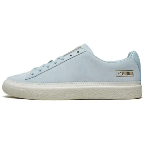 PUMA Suede Skateboarding Shoes Unisex Low-top Light Blue