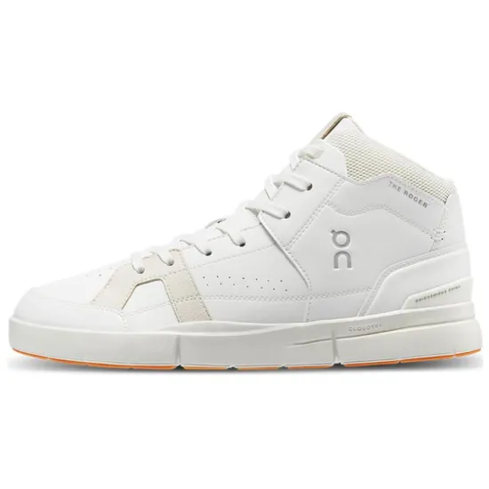 On Club Non slip Lightweight Mid Top Skateboard Shoes Men's White Sand White