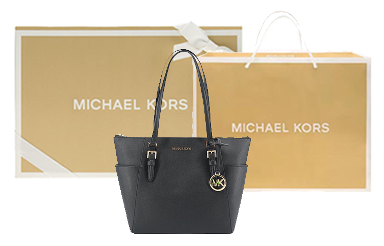 MICHAEL KORS  MK Charlotte Logo  Tote