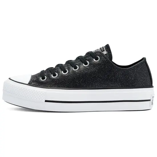Chuck Taylor All Star Women's Converse Platform Low 'Black Glitter' Women's
