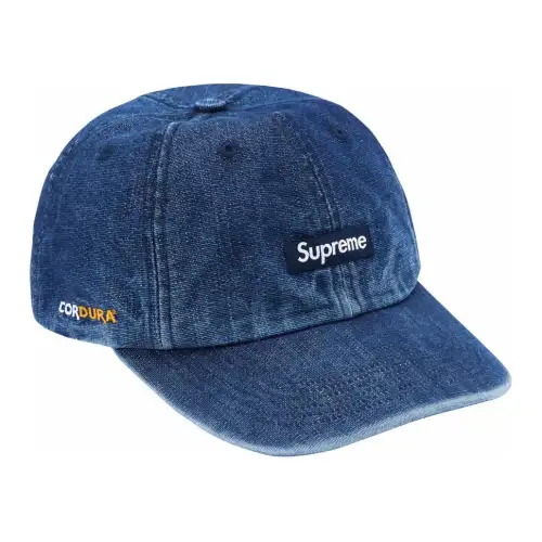 Supreme Cotton Blend Baseball Caps Unisex Blue