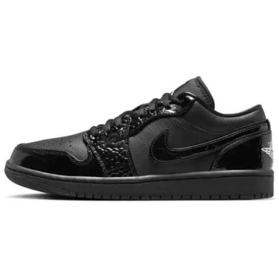 JORDAN 1 Low Se Patent Elephant Black Women's