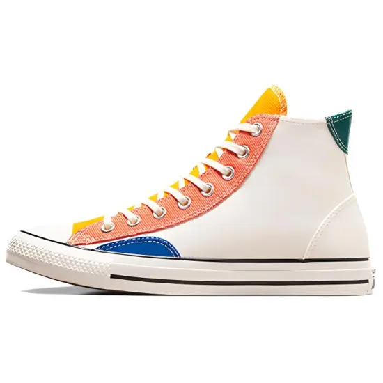 Chuck Taylor All Star Converse High 'Patchwork - Egret Yellow Blue'
