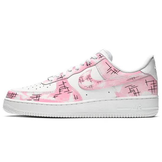 Nike Air Force 1 Skateboarding Shoes Unisex Low-top Pink/white