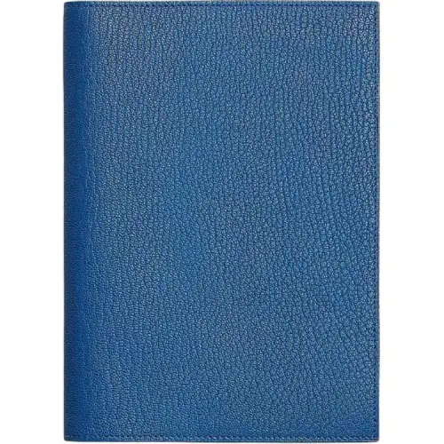 HERMES Mysore Goatskin Storage Bag Unisex 71 Bleu France French Blue