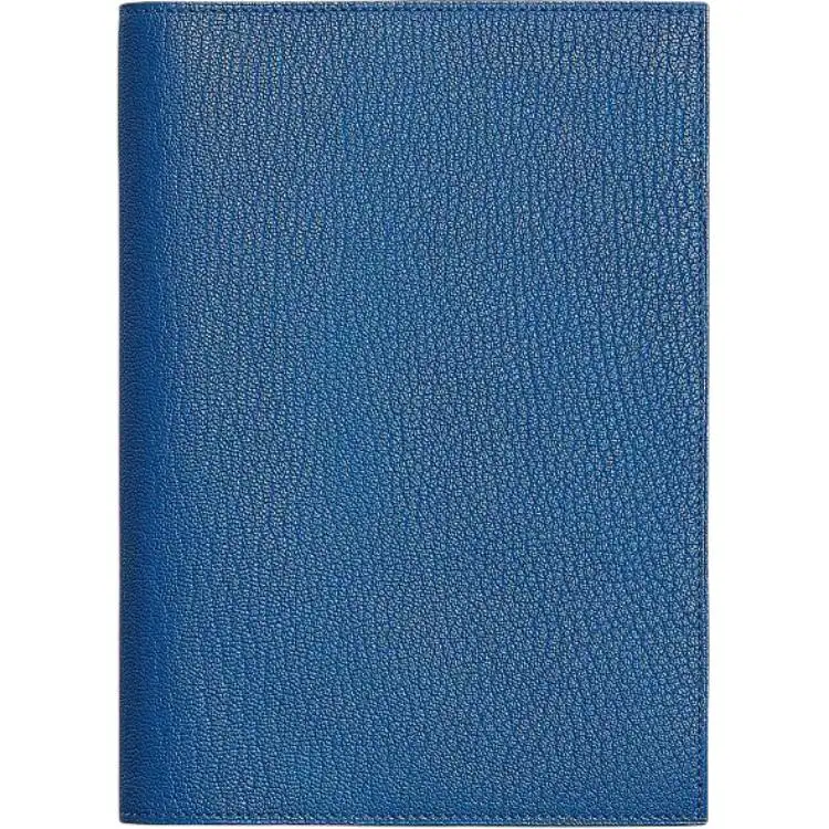 HERMES Mysore Goatskin Storage Bag Unisex 71 Bleu France French Blue
