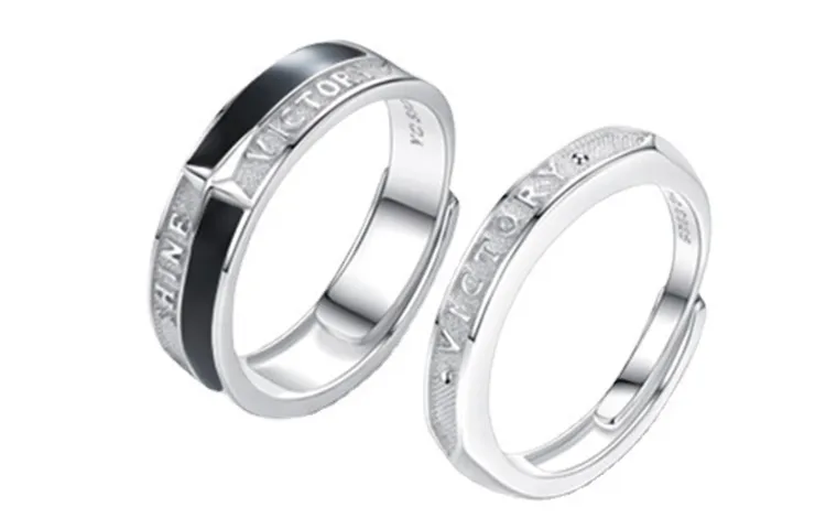 FireMonkey 999 Fine Silver Couple Rings Unisex Custom Greeting Card