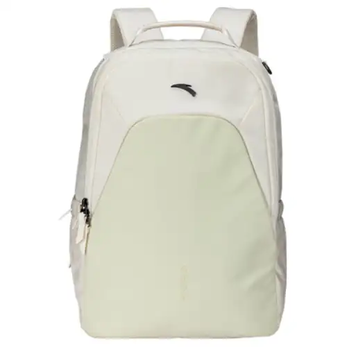 Anta Variety Training Collection Polyester Backpack Unisex Paper Yarn White