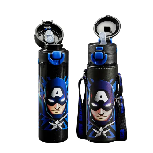 Disney Disney, glass for students stainless steel, handheld shoulder bag with glass to go out, USA, 550 ml