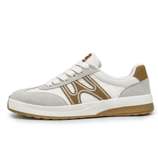 WARRIOR Skateboard Shoes Unisex Low-Top Brown