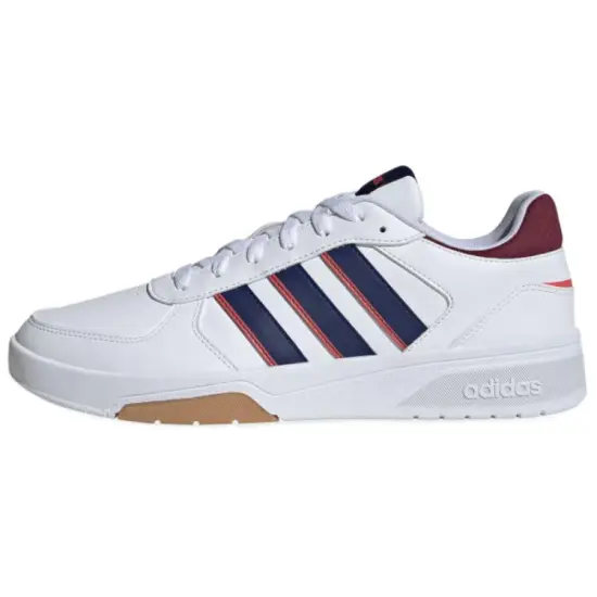 Adidas VL Court 2.0 Skateboard Shoes Men Low-Top White Blue