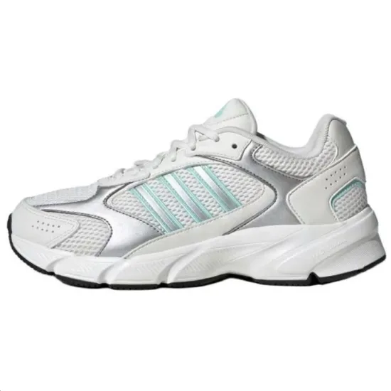 Adidas CRAZYCHAOS 2000 Running Shoes Unisex Low-Top Core White/Metallic Silver/Semi-Gloss Water Green