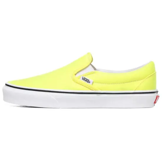 Vans Slip-on Skateboarding Shoes Unisex Low-top Lemon