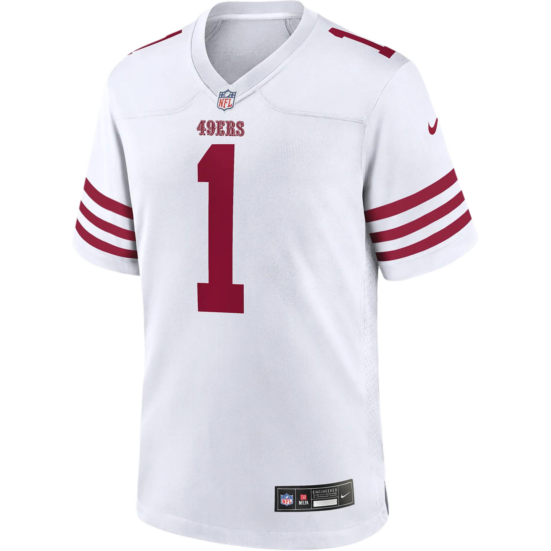 49ers jersey authentic best sale