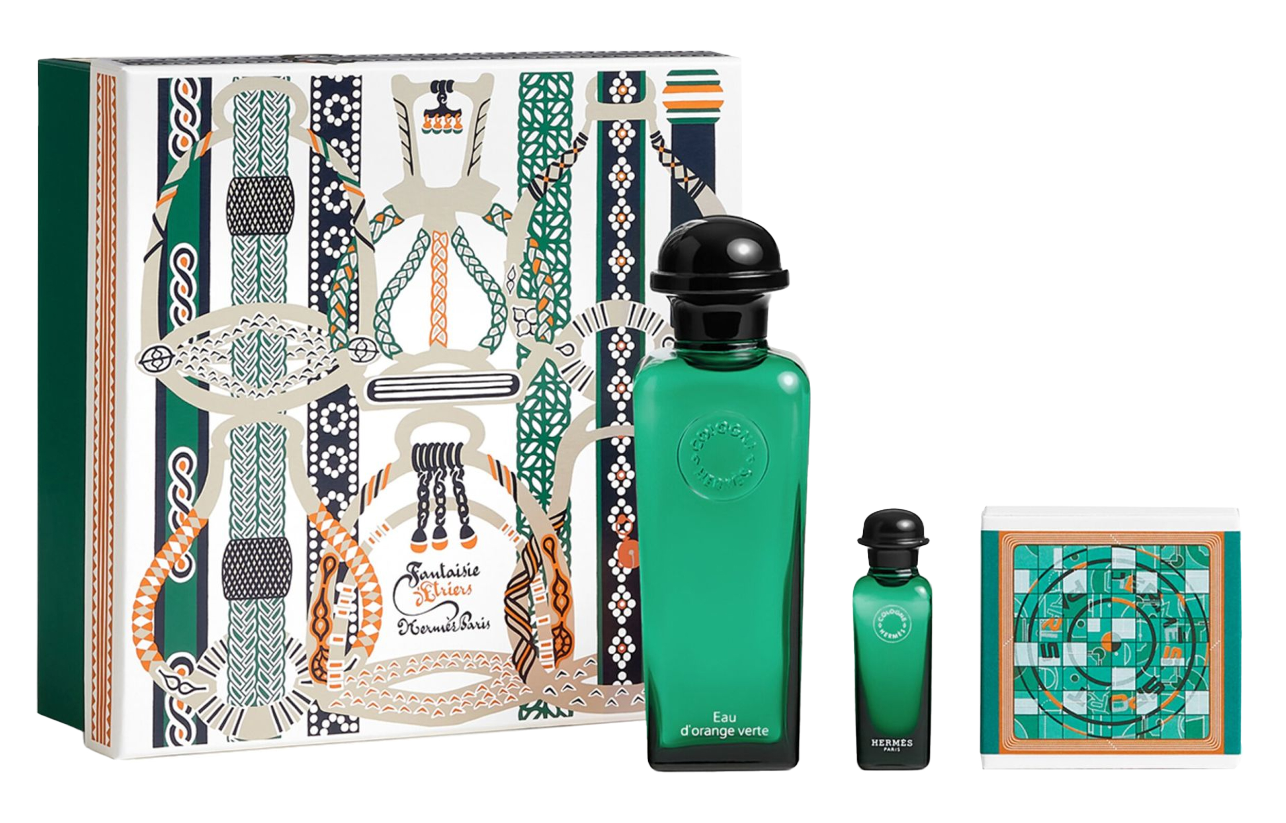 HERMES Gift box, perfume, set, eau de cologne, 100 ml, 7.5 ml, 50g, Birthday gift