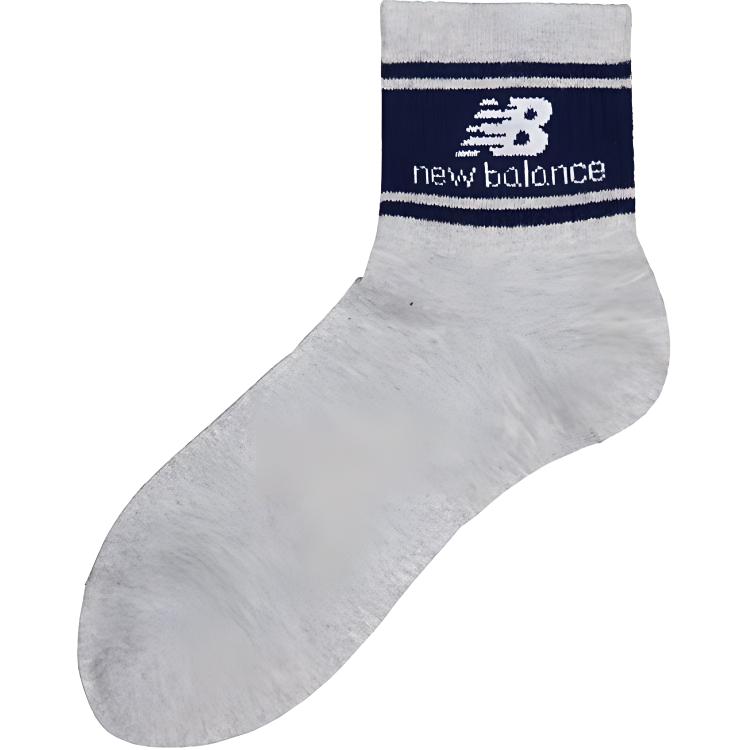 New Balance Ankle Socks Unisex 1 Pack Gray/Blue
