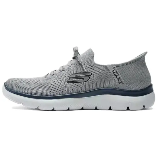 Skechers Sport Anti-Slip Wear-Resistant Low-Top Casual Running Shoes Men's Gray