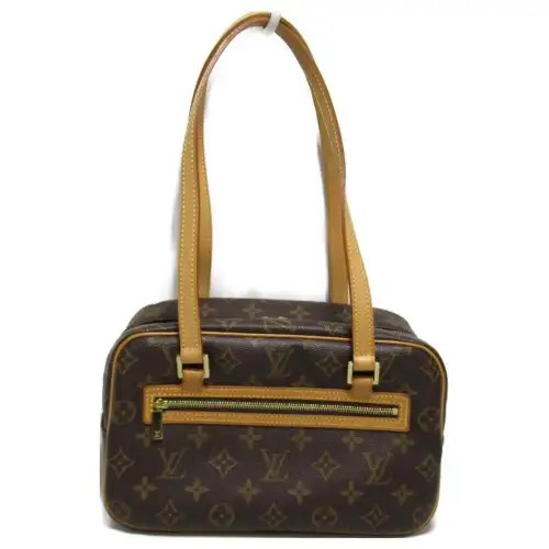 LOUIS VUITTON PVC Canvas Handbag, Shoulder Bag Women's Brown