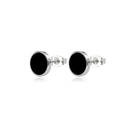 Minimalistic small earrings, sophisticated nail sequins with zircon hip-hop style stainless steel for men and women, punk style, light luxury style, french style, bright catchy style, for beloved