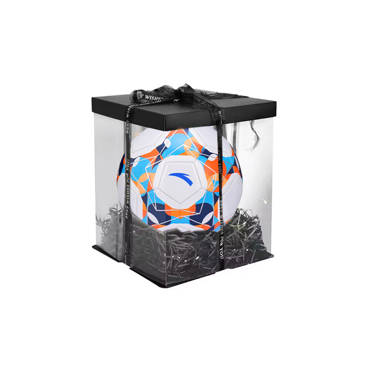 Anta Size 5 Soccer Ball PVC Machine Stitched Soccer Ball Unisex White Yellow Orange