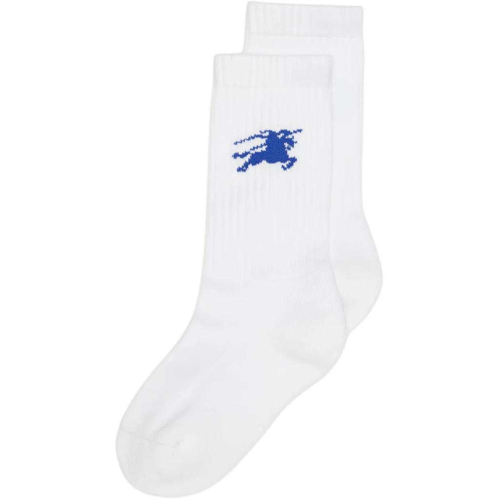 Burberry Crew Socks Unisex White