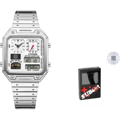 CITIZEN Quartz Movement Stainless Steel Strap Watch Unisex White Dial