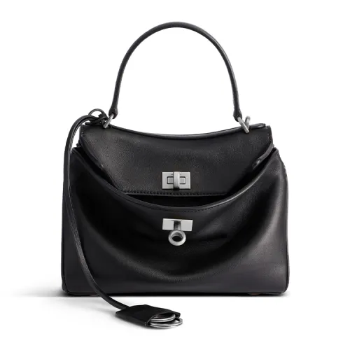 Balenciaga Calfskin Shoulder Bag, Crossbody Bag, Handbag Mini Women's Black