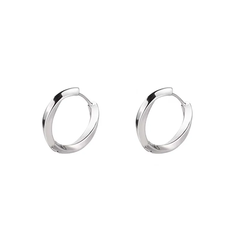 ATPLAY 925 Sterling Silver Needle Stud Earrings Unisex
