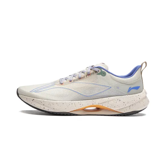 LiNing Super Light 21 Cushioning Anti Slip Wear Resistant Breathability Low Top Running Shoes Men's Grit Ash