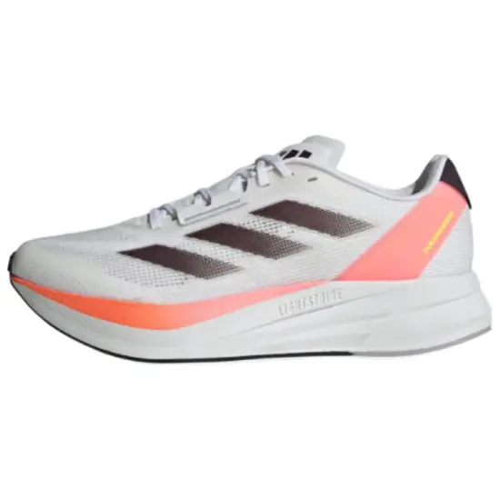 Adidas Duramo Speed Running Shoes Unisex Low-Top Ivory White/Core Black/Sun Red