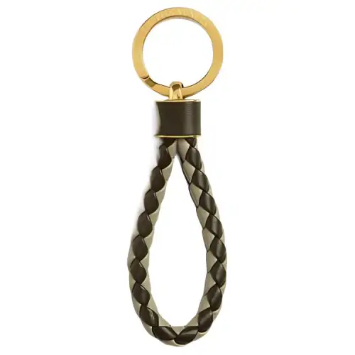Bottega Veneta Lambskin Keychains Women's Brown