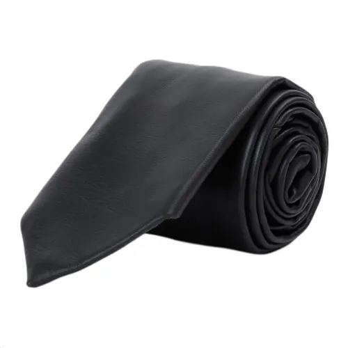 Bottega Veneta Leather Ties Men's Black