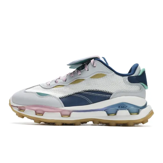 FILA KM2 PO Slip Resistant Casual Shoes Women's Milk White Lunar Rock Gray