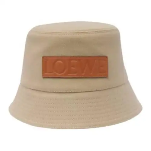 LOEWE Cotton Bucket Hats Women's Beige