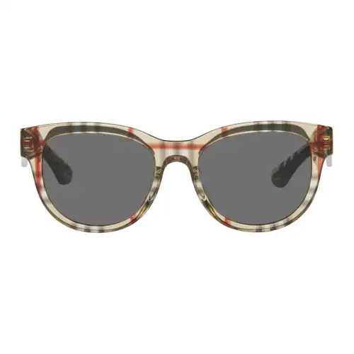 Burberry Acetate Oval Sunglasses Women's Beige
