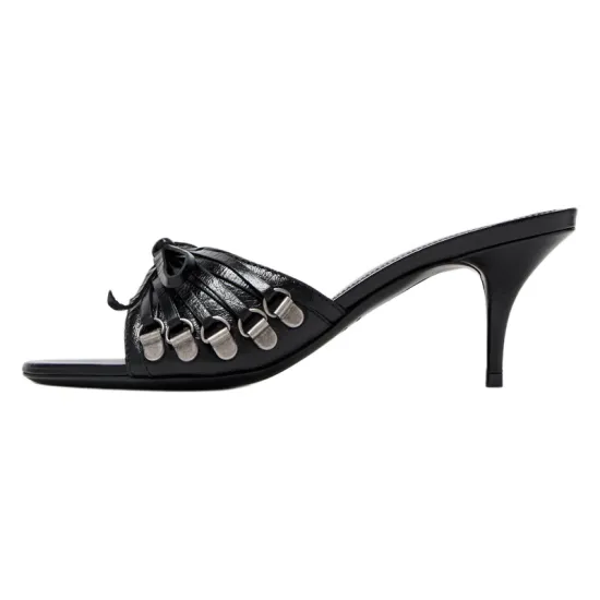 Balenciaga Cagole Slide Slippers Women's Black