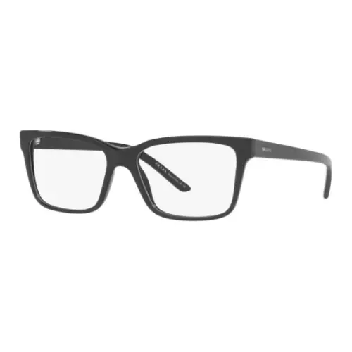 PRADA Plastic Square Eyeglass Frames Women's Black