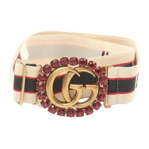 GUCCI GG Marmont Cotton Belts Women's Multicolor Width 4cm