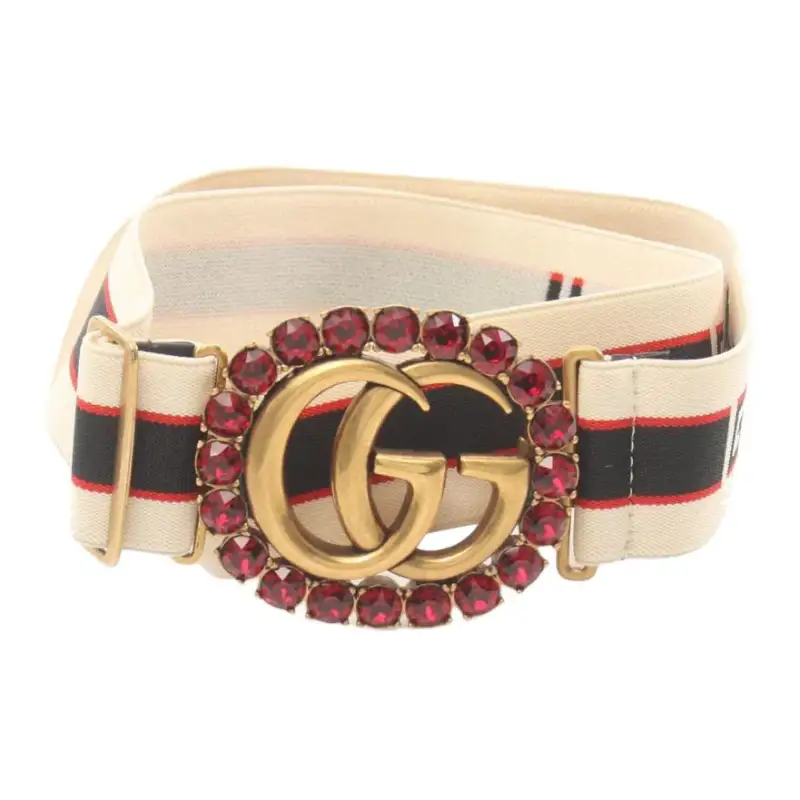 GUCCI GG Marmont Cotton Belts Women's Multicolor Width 4cm