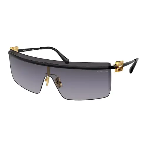 MIU MIU Brand Logo Acetate Square Sunglasses Women's Black