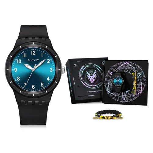 Disney Disney, quartz men's watch for students, white sports waterproof wear-resistant dial, high quality universal neon gift box, for secondary school, for teenagers, quartz mechanism