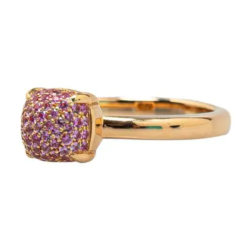 TIFFANY & CO. Pre-Owned 20th Century Paloma Picasso 18K Pink Sapphire Sugar Stacks Ring