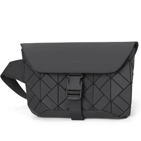 POLO Synthetic Leather Sling Bag Medium Men's Black