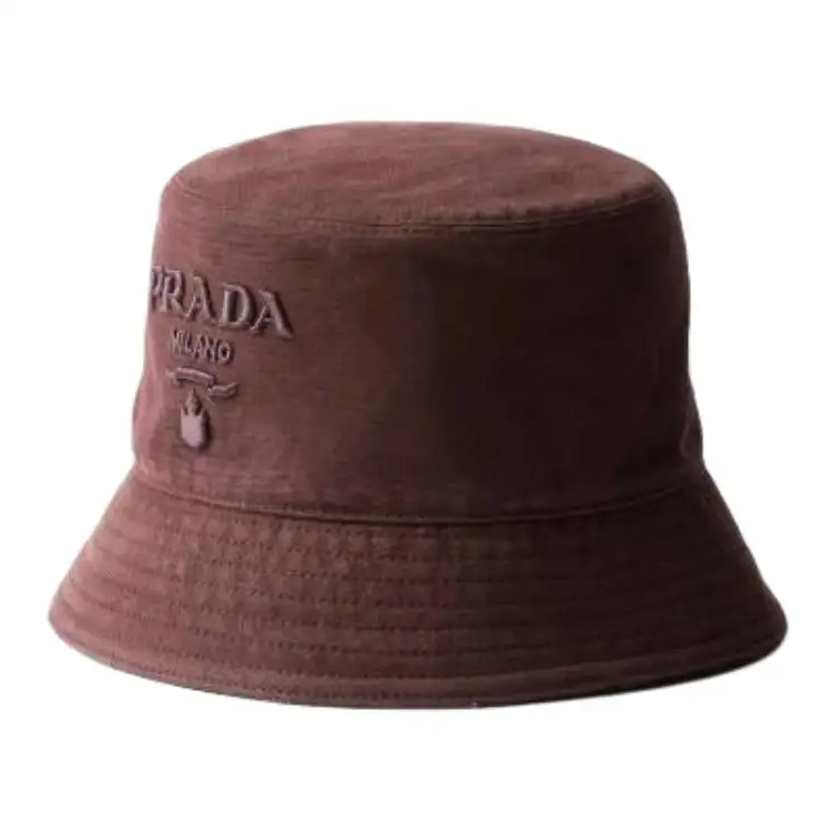 Prada logo-embroidered bucket hat