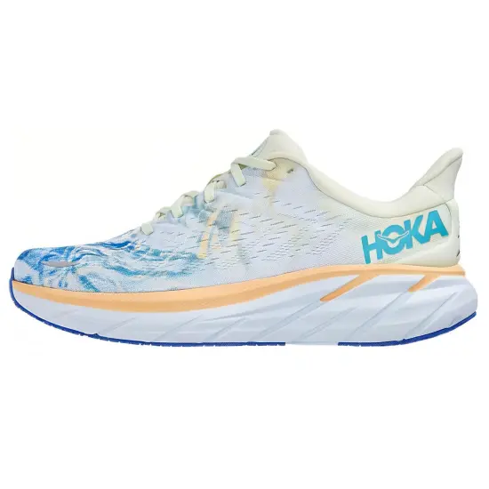 HOKA ONE ONE Clifton 8 Wide 'White Blue'