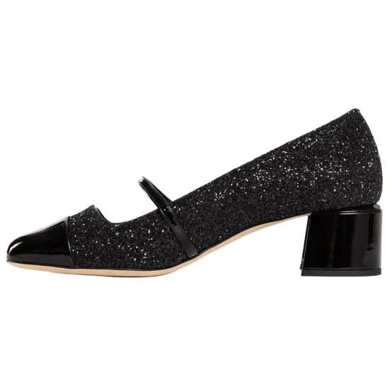 Jimmy Choo Elisa Mary Jane Shoes Women's Black